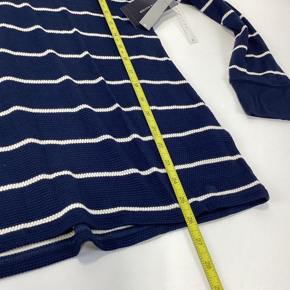 Tommy Hilfiger Athluxe Striped Cowl Neck Shirt Long Sleeve XL NWT - Picture 6 of 12